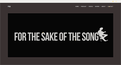 Desktop Screenshot of forthesakeofthesong.com