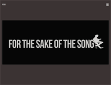 Tablet Screenshot of forthesakeofthesong.com